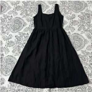 Ann Taylor Black Midi Dress